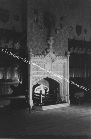 LISMORE CASTLE  GREAT HALL FIREPLACE